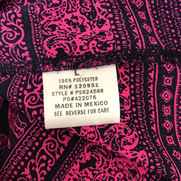 Pink Rose Polyester Elephant Top size L - Picture 6 of 6